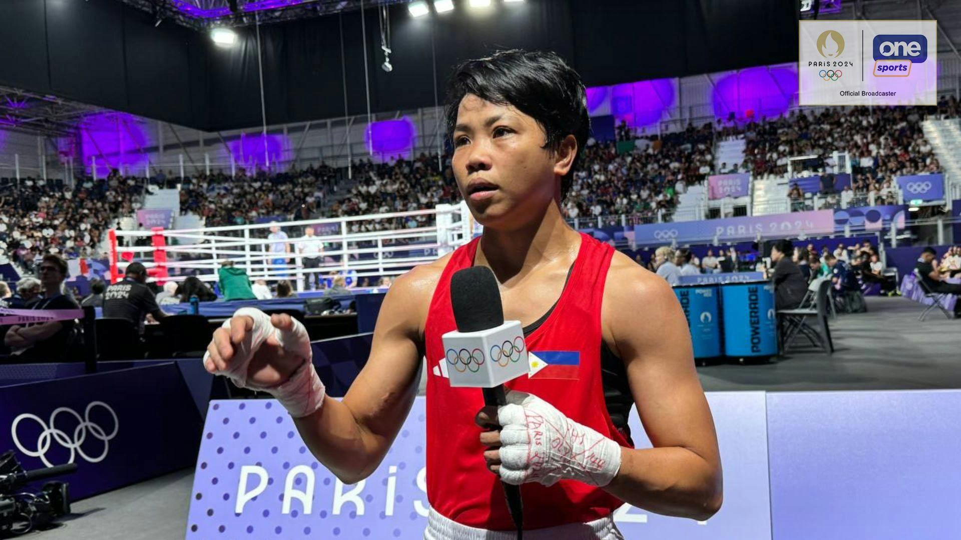 Aira Villegas dedicates round of 16 victory to PH boxing teammates after their early exit in Paris 2024